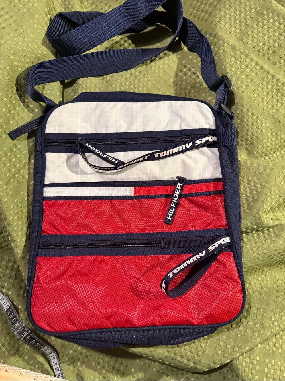 Tommy Hilfiger Red, White & Navy Messenger Crossbody
